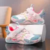 Sapatos para Meninas 2026 Primavera e Outono Couro Impermeável Tênis Esportivo Infantil para Crianças Maiores, Tênis de Corrida com Solado Macio para Meninos e Meninas