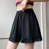 Pantalones Cortos de Seguridad de Seda de Hielo para Mujer, Verano Antiexposición, Se Pueden Usar Afuera, Corte Holgado, Pantalones de Falda Jk Blancos Gruesos Grandes