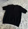 Camisa Polo de Cuello V Estilo Old Money con Botones para Hombres y Mujeres, Camiseta de Punto de Manga Corta de Gama Alta para Verano, Estilo Relajado y Perezoso de Media Manga