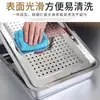 Bandeja para té de acero inoxidable, soporte para té, posavasos de té, bandeja de filtro portátil para almacenamiento de agua, sartén, bandeja para dumplings y platos para uso doméstico