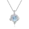 Collar de Plata de Ley 925 para Mujer Diseño de Nicho Cadena Ligera de Lujo para Clavícula Ins Colgante de Piedra Natural