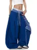 Directamente del fabricante: Pantalones Casuales a Cuadros con Solapa Estilo High Street Americano para Hombre, Nuevo Estilo de Verano, Corte Holgado, Doble Cintura, Dobladillo Curvo, Estilo Ins