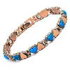 Pulseira Magnética Completa em Formato de Coração Mais Vendida Transfronteiriça Moda Simples Feminina Ajustável Pulseira de Casal de Alta Qualidade Fabricante Atacado