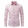 Cárdigan de punto largo de manga larga con solapa para hombre, color liso, camisa de vestir, moda casual, camisa elástica para hombre, talla grande