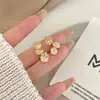 Oferta especial: Pendientes Únicos con Diseño Texturizado y Hoja de Oro, Modernos y Tendencia, Pendientes de Alto Nivel Estilo Francés, Pendientes Exquisitos