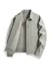 Nueva chaqueta casual elegante de solapa para hombre, abrigo negro de moda estilo coreano para primavera y otoño, top versátil para el trabajo