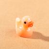 Pato Amarillo Pequeño Que Brilla en la Oscuridad Figura Luminosa Adorno Pequeño Accesorio Artículo Pequeño Escritorio de Oficina Animal Pequeño Pato