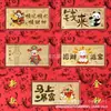 Nova Nota de Ouro Puro 999 Envelope Vermelho de Ano Novo Princesa de Desenho Animado Barra de Ouro Presente Criativo Lembrança