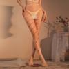 Lencería Sexy con Tirantes de Malla de Encaje, Ropa de Dormir de Malla Transparente, Diseño de Entrepierna Abierta, No Necesita Quitarse