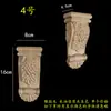 Madera maciza madera europea calcomanía de talla de madera pilar capitel viga soporte pared de fondo armario gabinete pasillo apertura mate cabeza de flor decorativa ménsula