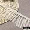 Fila de borlas de algodón de fábrica bigote manta personalizada textil para el hogar cortina accesorios de ropa fila de color encaje Accesorios Venta al por mayor