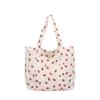 Bolso de Mano Todoterreno para Mujer 2024 Nuevo Bolso de Hombro con Estampado de Fresas Bolso Pequeño Cuadrado Simple para Viajar