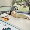 Colchão Inflável para Exterior, Leve e Portátil, Almofada de Dormir Dupla para Barraca à Prova de Umidade para Acampamento ao Ar Livre, Colchão Inflável para Montar no Carro para Pausa para Almoço