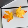 Folhas Simuladas com Cores Ricas, Novas Folhas de Bordo para Fotografia, Adereços de Decoração para Casamentos ao Ar Livre, Artesanato Atacado de Folhas Artificiais