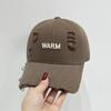 Gorra de béisbol pequeña con letras bordadas y agujeros para mujer, nueva gorra de béisbol suave de primavera y otoño, de marca moderna y de red.