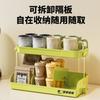 Caja de Almacenamiento para Bolsitas de Té Estante de Almacenamiento para Tazas de Café de Despensa Estante de Almacenamiento Multicapa para Escritorio de Oficina/Bar Almacenamiento para el Hogar