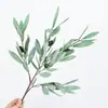 Estilo Escandinavo Folha de Oliveira Planta Artificial Sensação Decoração de Casa Arranjo de Flores Arranjo de Flores Adereços de Fotografia Exibição
