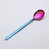Juego de Cubiertos Coreanos de Acero Inoxidable 304 Engrosado, Cuchara, Cuchillo y Tenedor, Especial para Bistec, Grado Alimenticio, Vajilla para el Hogar, Juego de Cuatro Piezas