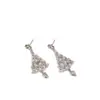 Brillo Invernal~ Pendientes de Árbol de Navidad Súper Brillantes para Mujer Otoño/Invierno Exquisitos Pendientes de Botón de Alta Gama Pendientes Colgantes de Temperamento de Moda Joyería para Orejas