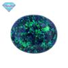Huagang Gem Ovo-Dado Forma OPAL Sintético OPAL Nua Pedra Face Artificial OPAL Oval Fundo Plano OP19