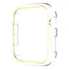Adecuado para Apple Watch S11/10 Funda Protectora Luminosa Transparente PC Hueca Media Cubierta Estuche de PC Fluorescente Ultra-Delgado