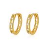 Los Pendientes con Incrustaciones de Diamantes Más Vendidos de Amazon para Mujer, Diseño de Nicho Transfronterizo Europeo y Americano, Pendientes de Moda, Simples, Personalizados, Geométricos y Modernos