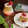 Taza de Fresa Famosa en Internet, Taza de Helado, Vaso de Vidrio Transparente, Taza para Batidos, Taza para Té de Leche, Taza para Bebidas de Café, Taza para Té de Frutas