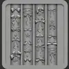 Nova Caixa Usada Flor Trepadeira Sonho Encantador Laço Arte de Unhas Stencils DIY Moldes de Silicone