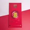 Ano do Cavalo Adesivo Dourado da Sorte para Celular Série Envelope Vermelho Adesivo Puro Ouro 999 para Celular Empresa Cultural e Criativa Lembrancinha de Festa de Ano Novo