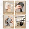 Gancho Trasero para Puerta con Ventosa Adhesivo Sin Perforaciones Adhesivo Fuerte con Gran Capacidad de Carga Colgador Gancho Estante de Almacenamiento para Colgar en la Pared