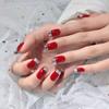 Combinação de Nail Art Adesivo de Unha Produto Acabado Removível Usável Nail Art Repetível Removível Usável Unha Usável de Comprimento Médio