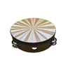 Tambor Láser de Doble Fila Orff 8 pulgadas 10 pulgadas Panderetas Instrumento de Percusión Infantil Performance Panderetas de Palmas al Aire al por Mayor