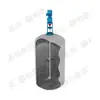 Mezclador Tipo Marco 304, Equipo de Mezcla Vertical para Piscinas de Aguas Residuales, Mezclador de Entrada Superior Sólido-Líquido para Metalurgia y Farmacéutica