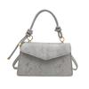 Bolso de Hombro de Moda Trendy para Mujer 2025 Nuevo Estilo Color Sólido Elegante Bolso Cruzado Retro Pequeño Cuadrado para Commuter