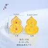 Pulsera de Hilo Rojo con Trébol de Cuatro Hojas y Calabaza de la Paz Chapada en Oro que Conserva el Color para el Año del Caballo, Nuevo Estilo Chino, Buena Suerte para Mujeres en su Año del Zodiaco