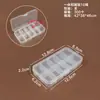 Caja de Almacenamiento de Plástico Transparente de 5 Compartimentos, 8 Compartimentos, 10 Compartimentos, 15 Compartimentos, 24 Compartimentos para Cuentas, Componentes, Joyería y Piezas
