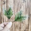 Folhas de Pinheiro, Plantas Simuladas, Folhas de Pinheiro de PVC, Galhos de Pinheiro, Acessórios de Iluminação de Rattan, Decorações de Natal, Acessórios de Natal