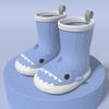 Botas de Lluvia Infantiles de Tiburón Botas de Lluvia para Mujer Niños Bebé Zapatos de Agua Suela Suave Antideslizante Niños y Niñas Pequeños Impermeables de Goma