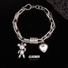 Moda de personalidad moderna oso grafiti pulsera de amor diseño de nicho femenino sentido de diseño personalidad creativa Joker joyería al por mayor