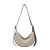 Bolso de Moda Retro Tipo Dumpling 2025 Estilo Nuevo Hombro Único Cruzado Bolso Elegante Semicírculo Bolso de Mujer Nicho de Moda Sensación de Alta Gama