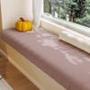 Nueva Entrada Lujo Ligero Terciopelo de Peluche Cojín para Ventana Abuhardillada Impermeable Resistente a la Suciedad Simple Cojín de Escritorio para Ventana Cojín para Balcón Universal Cuatro Estaciones Caído