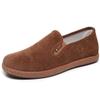 Zapatos de Tela Estilo Nuevo del Viejo Pekín para Hombres de Mediana Edad y Mayores, Pana Cómoda, Ligeros, Transpirables, Suela Suave, Zapatos Casuales Versátiles de Lona