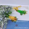 Rana de Cristal Animal Dibujos Animados Escritorio Pose Creativa Adornos Modelo Habitación Decoración Día del Niño Regalo de Cumpleaños