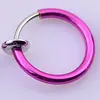 Pendientes falsos personalizados color clip de oreja de resorte pendientes joyería para mujer accesorios DIY anillo de nariz aro de oreja pendiente anillo de resorte