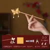 Estilo Nacional Mariposa Canción Brocado Pasador de Pelo Hecho a Mano Paquete de Materiales DIY Accesorios Nuevo Estilo Chino Pasador de Peinado Accesorios para el Cabello Decoración