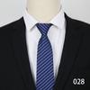 Vestido de negócios 8cm Zipper Tie Noivo Casamento Azul Stripe Lazy Tie Gravata Profissional Atacado
