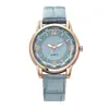 Reloj de Cuarzo Popular para Mujer Douyin 2025 Esfera Bicolor Correa Reloj para Mujer Lote de Fabricante de Relojes Creativos