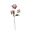 Película Suave de Pegamento Impresa en 3D Lirio Galan Lirio de Fuego de 3 Cabezas Decoración de Salón de Bodas Flor Artificial Decoración Suave para el Hogar Arreglo Floral