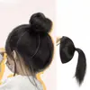 Postizo de pelo de corona alta de cáscara de pomelo, moño voluminizador, almohadilla capilar invisible, fácil de usar