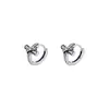 Pendientes de Aro Cruzados de Acero Inoxidable para Hombres, Pendientes de Moda y Tendencia para Mujeres, Versátiles para el Trabajo Diario, Accesorios de Lujo Ligero y de Alta Gama